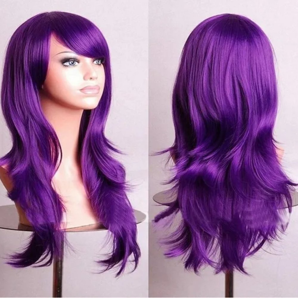 Purple Synthetic Wig